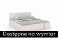 Łóżko bukowe HESSLER HIGH z szufladami białe