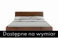 Łóżko sosnowe HESSLER HIGH z szufladami orzech