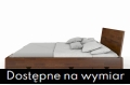Łóżko sosnowe HESSLER HIGH z szufladami orzech