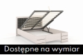 Łóżko bukowe GOTLAND HIGH ze skrzynią białe