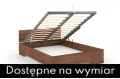 Łóżko bukowe SPECTRUM HIGH ze skrzynią - orzech