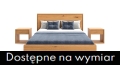 Łóżko drewniane dębowe VALOR lewitujące z szafkami
