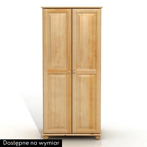 Szafa sosnowa NOVA 2D na kulach