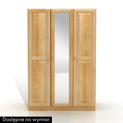 Szafa sosnowa NOVA 3D + lustro