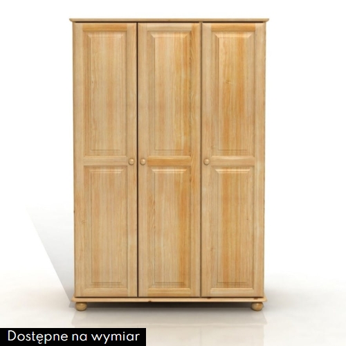 Szafa sosnowa NOVA 3D na kulach