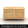 KUFER Skrzynia drewniana na kulach