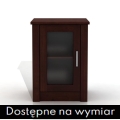 Komoda sosnowa z szybą FADO 1D