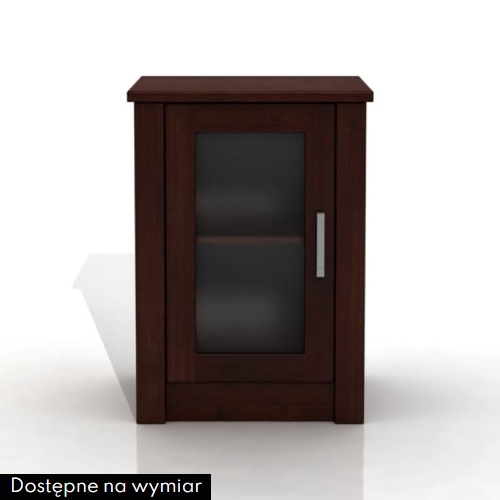 Komoda sosnowa z szybą FADO 1D