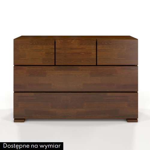 Komoda sosnowa HESSLER 3+2 - orzech