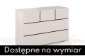Komoda bukowa SANDEMO 3+2 - biała bejca