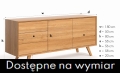 wymiary Komoda drewniana QUATRO