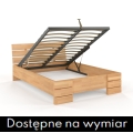 Łóżko bukowe SANDEMO HIGH ze skrzynią