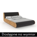 Łóżko dębowe HARALD tapicerowane