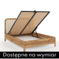 łóżko dębowe MODENA VIS ze skrzynią na pościel