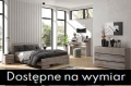 Łóżko dębowe SANDEMO HIGH__dab_dziki_bielony