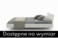 Łóżko bukowe lewitujące LENA  bez szafek białe