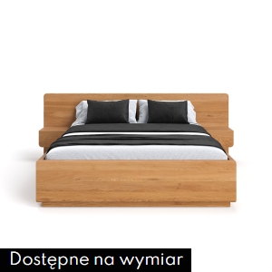 Łóżko drewniane WIDE z pojemnikiem na pościel