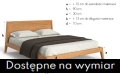 wymiary Łóżko drewniane SOLA