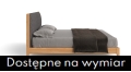Łóżko tapicerowane VENA z litego drewna