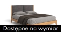 Łóżko tapicerowane VENA z litego drewna