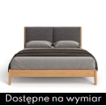 Łóżko tapicerowane VENA z litego drewna