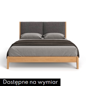 Łóżko tapicerowane VENA z litego drewna