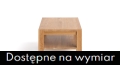 Stolik kawowy GUSTAV lity dąb / z półką
