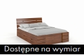 Łóżko bukowe SANDEMO HIGH z szufladami orzech