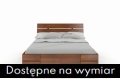Łóżko bukowe SANDEMO HIGH z szufladami orzech