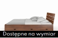 Łóżko bukowe SANDEMO HIGH z szufladami orzech