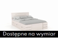 Łóżko bukowe SANDEMO HIGH z szufladami białe