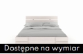 Łóżko bukowe SANDEMO HIGH z szufladami białe