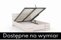 Łóżko bukowe SANDEMO HIGH ze skrzynią białe